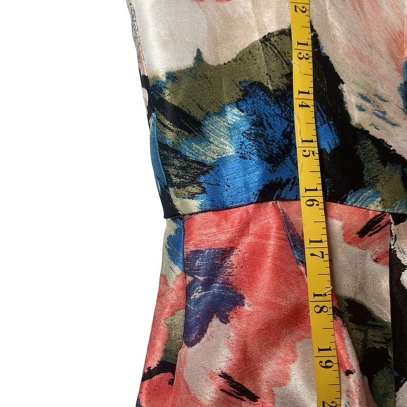 Danny & Nicole Floral Fit & Flare Dress 16 Round Neck Wedding Guest Garden Party - Picture 12 of 14